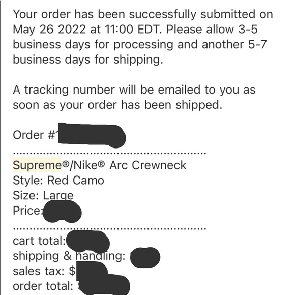 SUPREME/ NIKE ARC CREWNECK RED CAMO/ SIZE LARGE SS22 WEEK 14/ (IN HAND A… - Picture 10 of 10